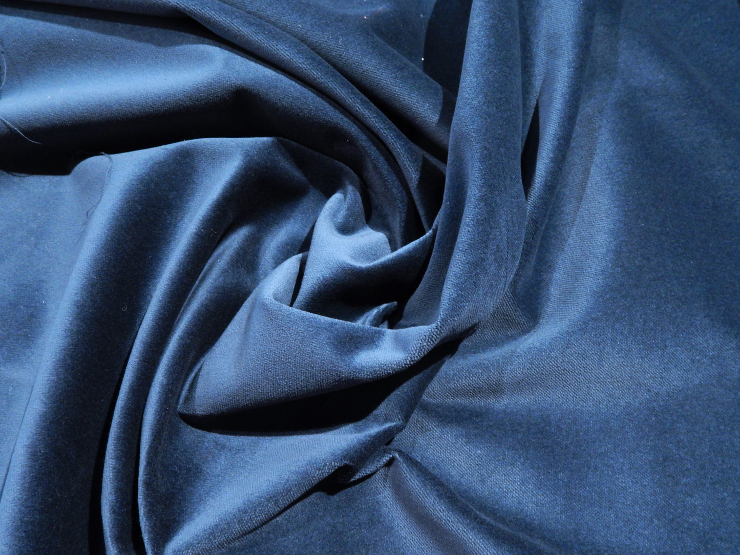 Peacock Teal Cotton Velveteen - REMNANT SALE