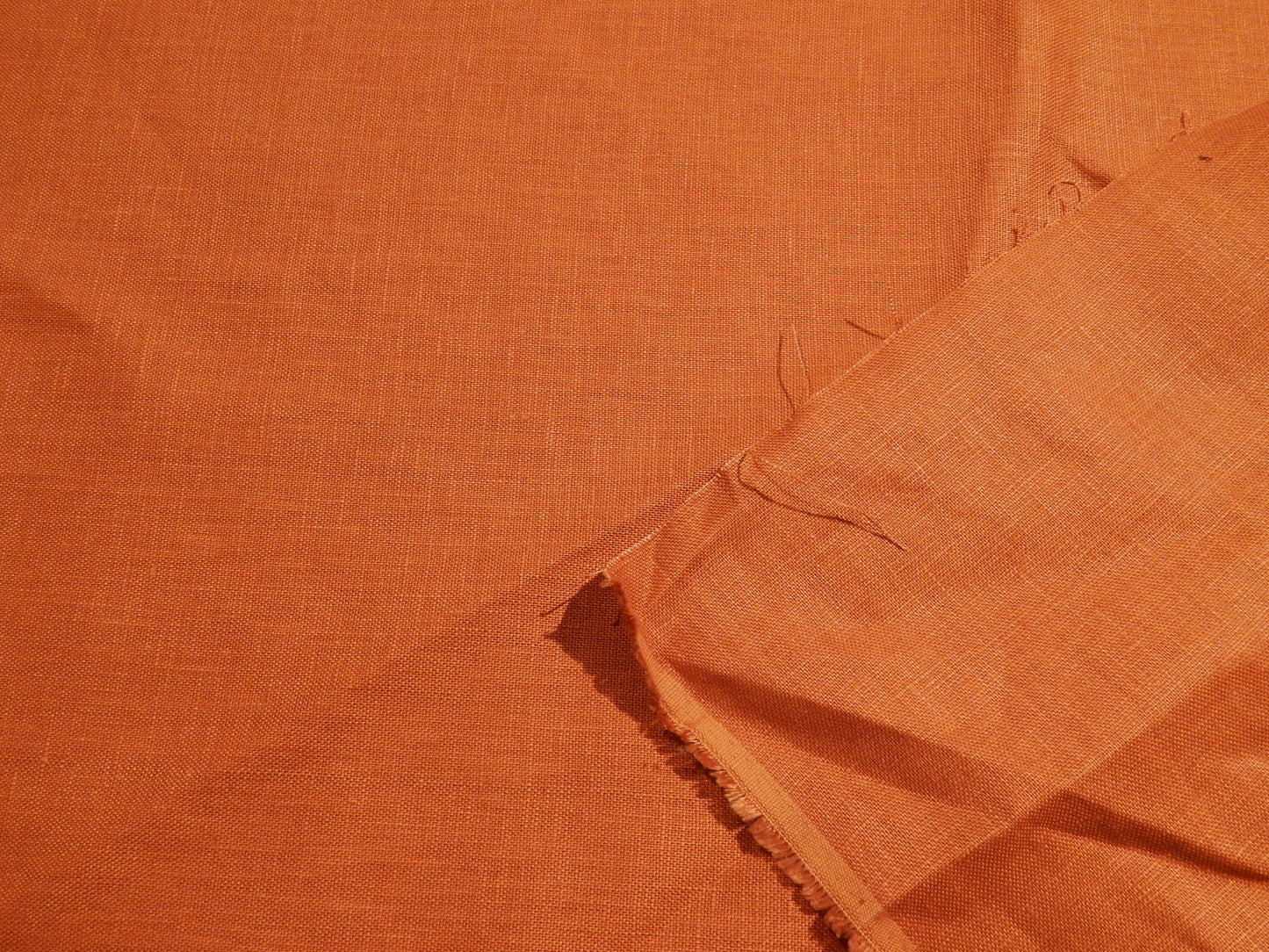 Pumpkin Orange Linen