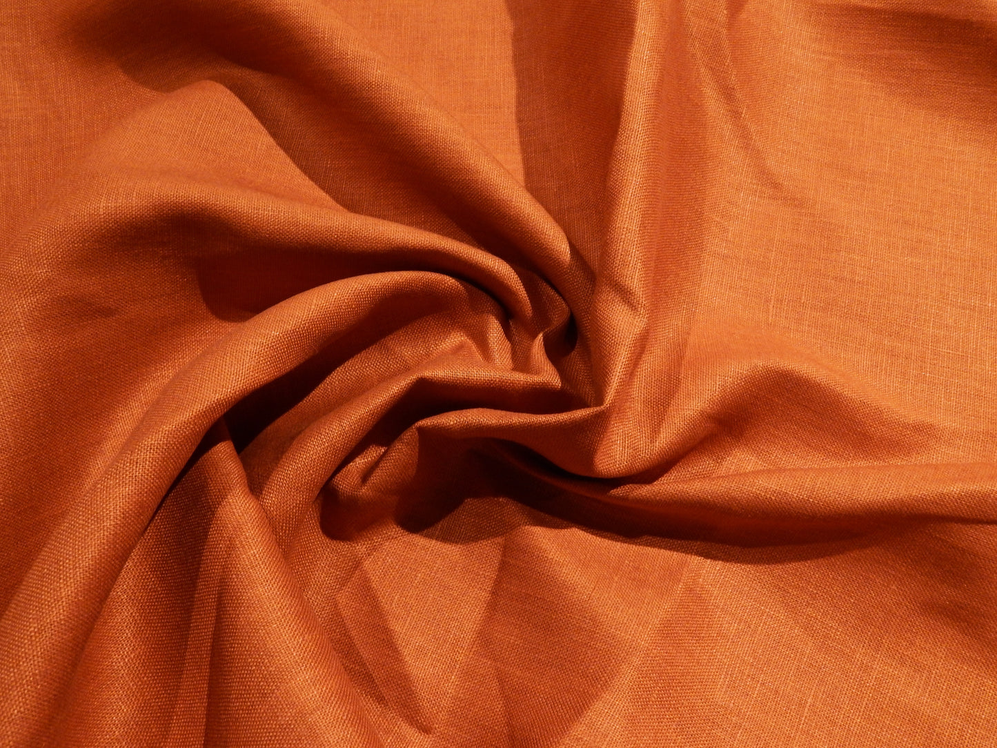 Pumpkin Orange Linen