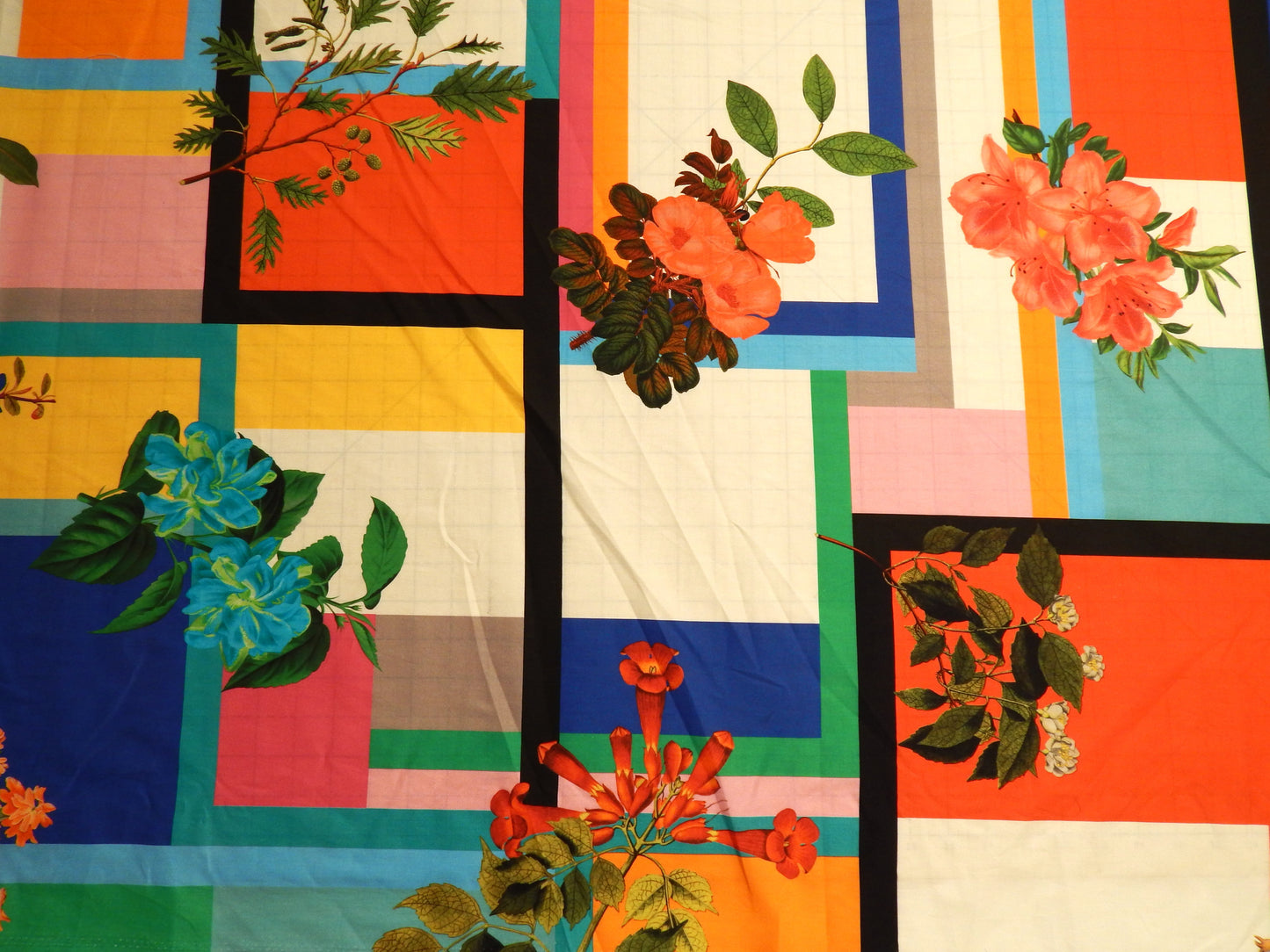 Flowers in Art Major Stretch Cotton Sateen