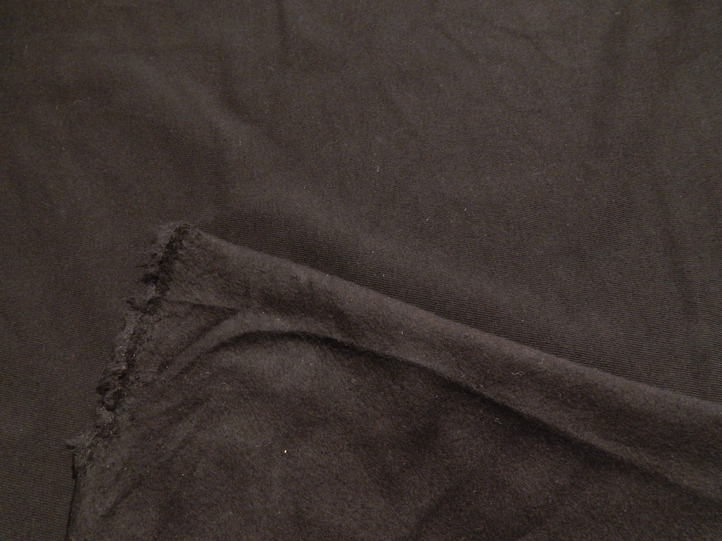 100% Cotton Black Sweatshirt Fleece