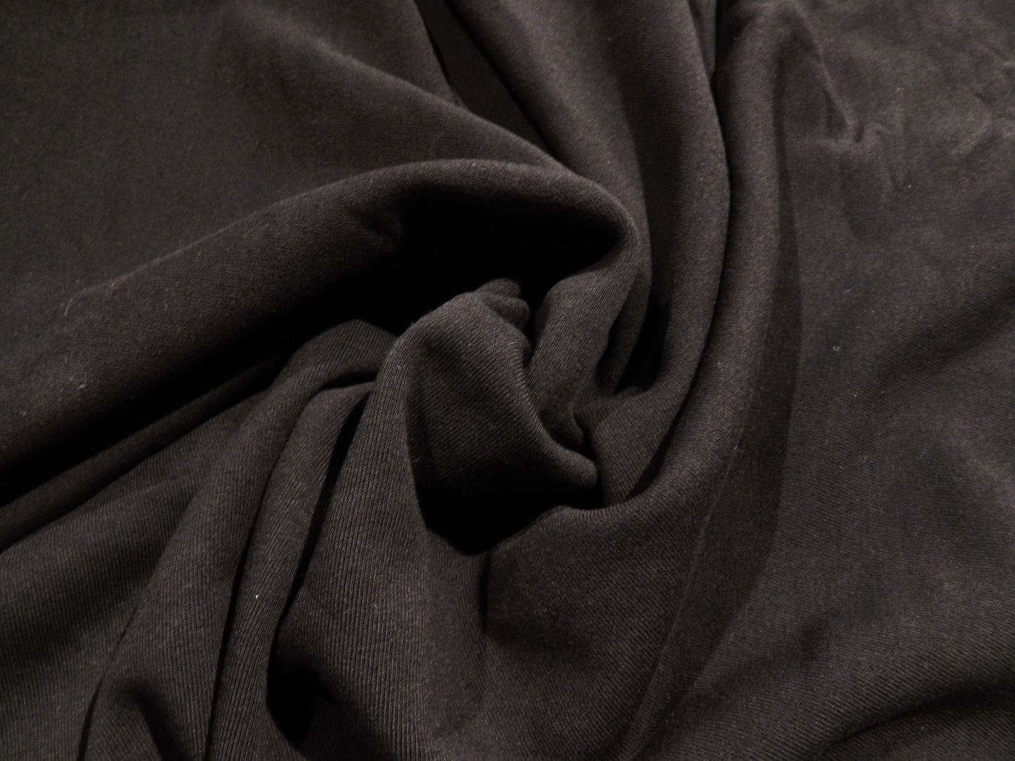 100% Cotton Black Sweatshirt Fleece