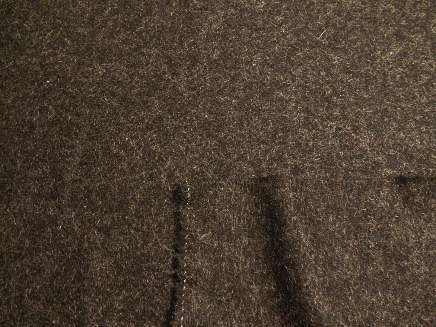 Charcoal Fuzz Wool Melton