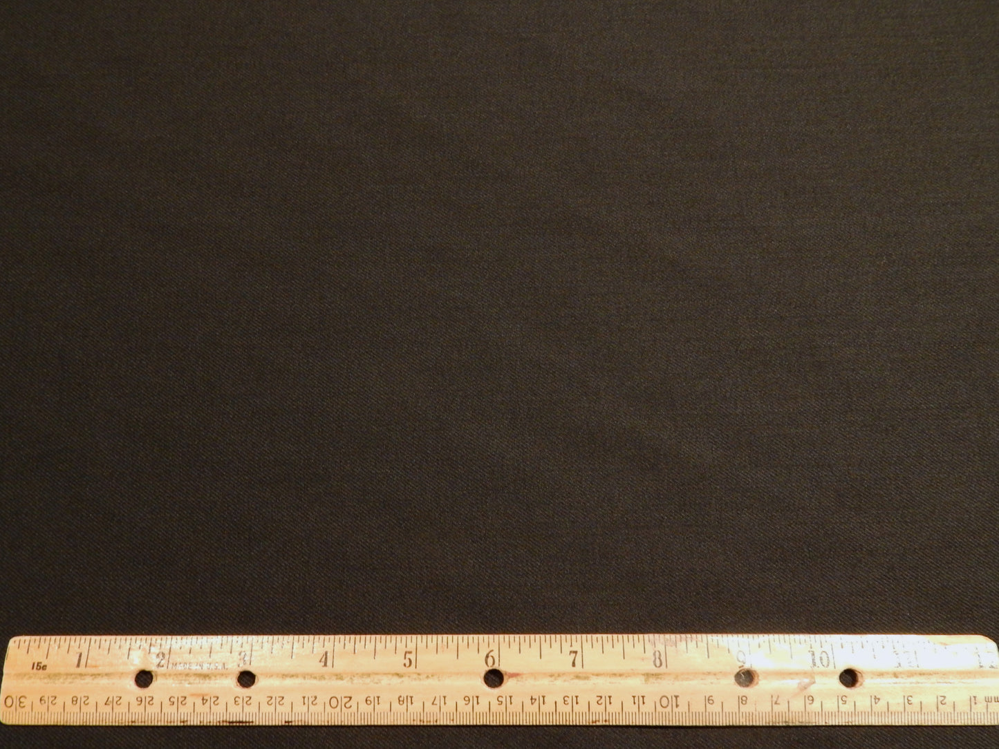 Black English Wool Twill - Lightweight