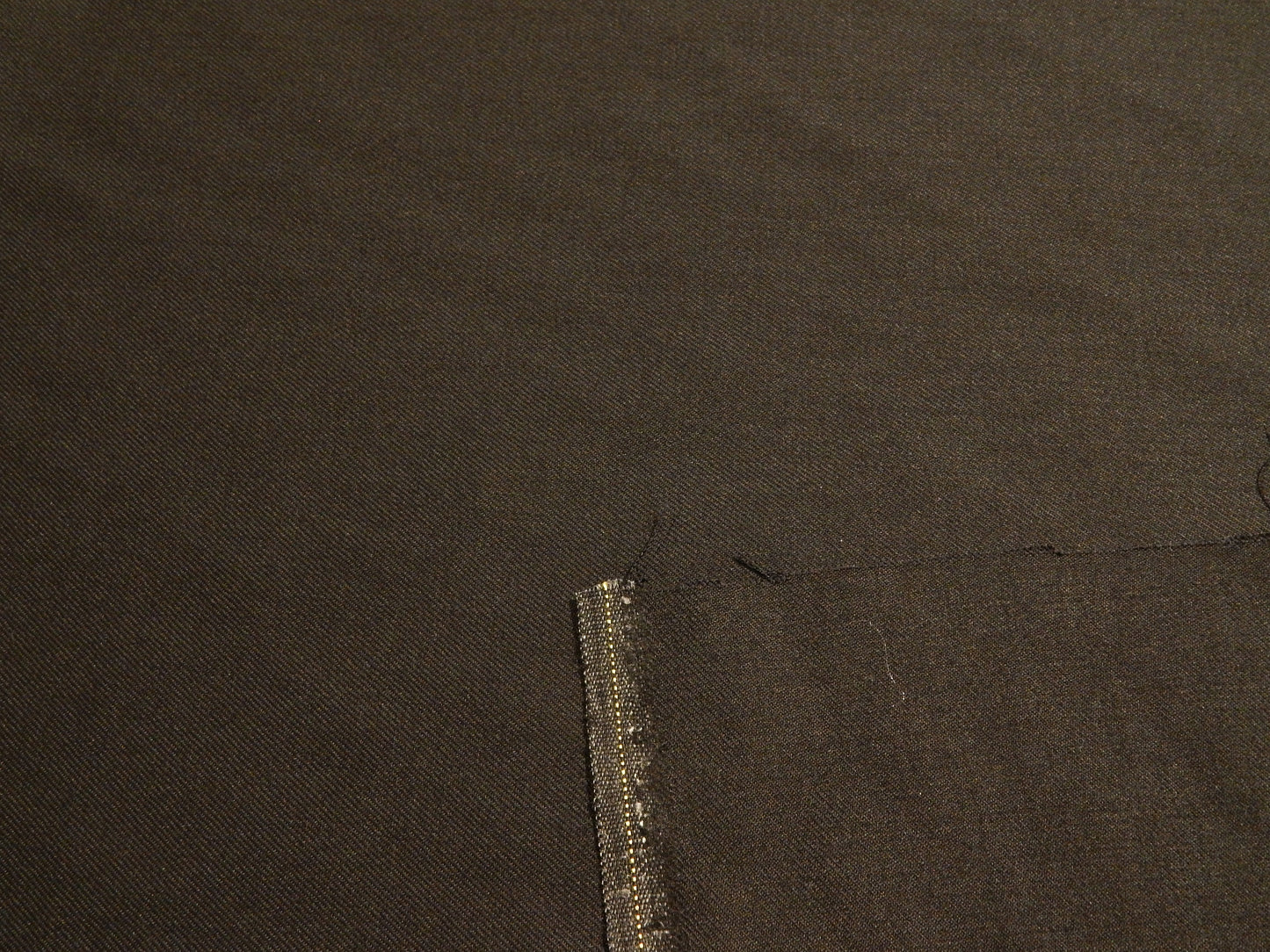 Black English Wool Twill - Lightweight