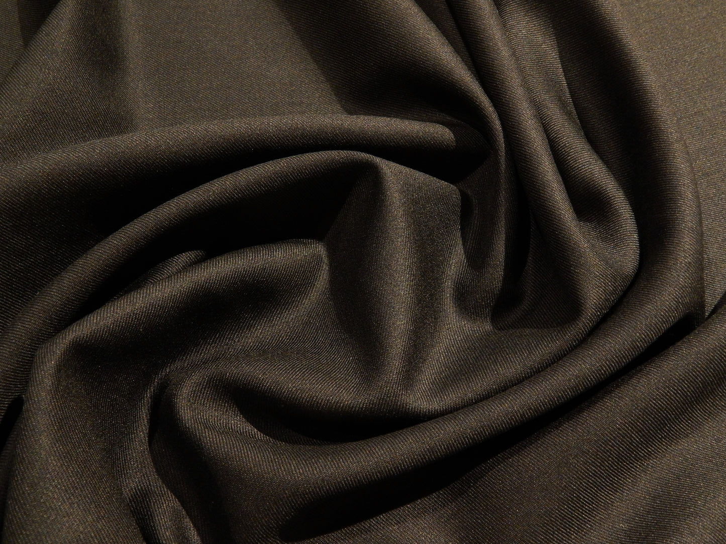 Black English Wool Twill - Lightweight