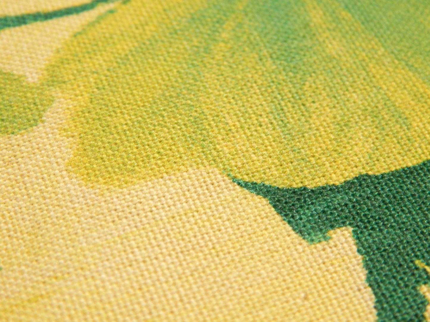 Garden Stems: Chartreuse - Organic Cotton Canvas - Paintbrush Studios