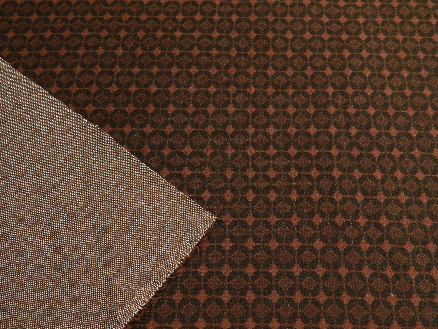 Coffee House Tiles Double Knit