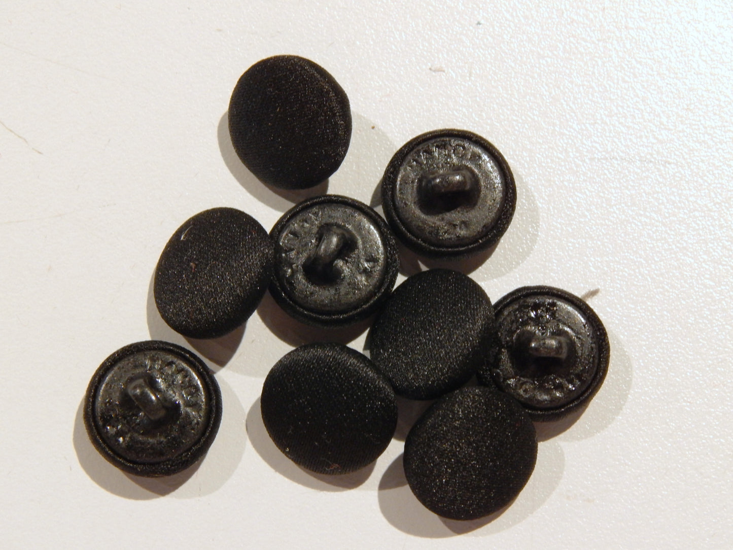 Black Satin Tuxedo Buttons