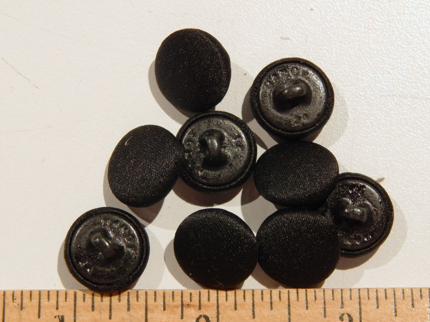 Black Satin Tuxedo Buttons