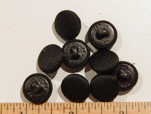 Black Satin Tuxedo Buttons