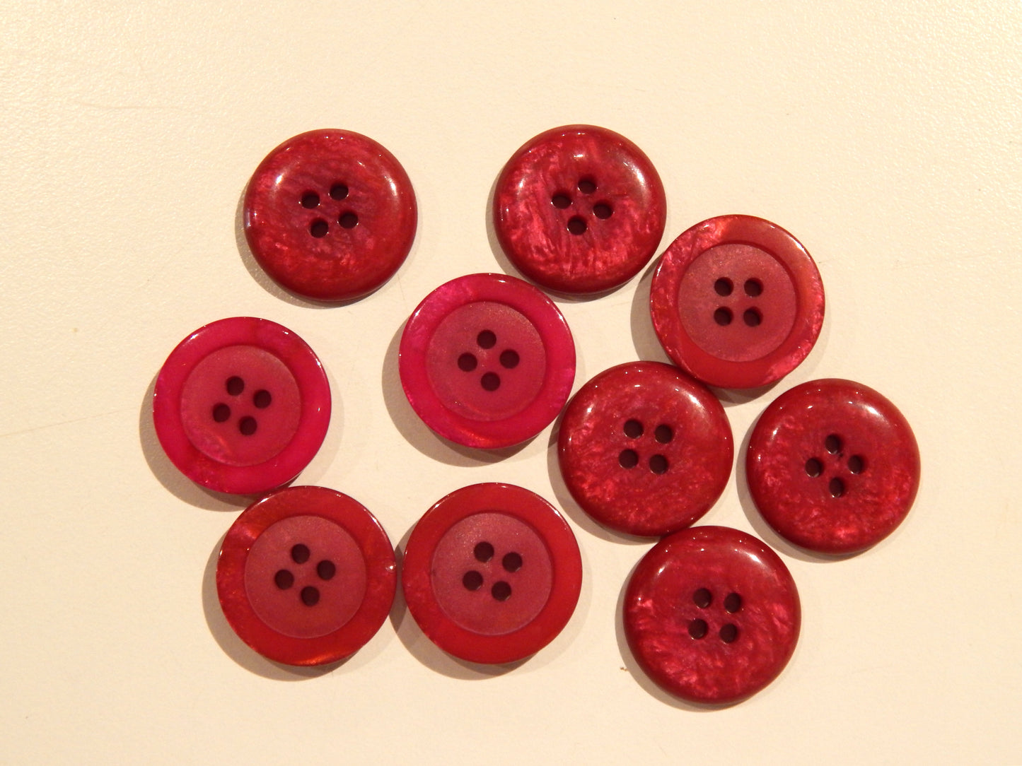 Italian Fuchsia Quartz Buttons