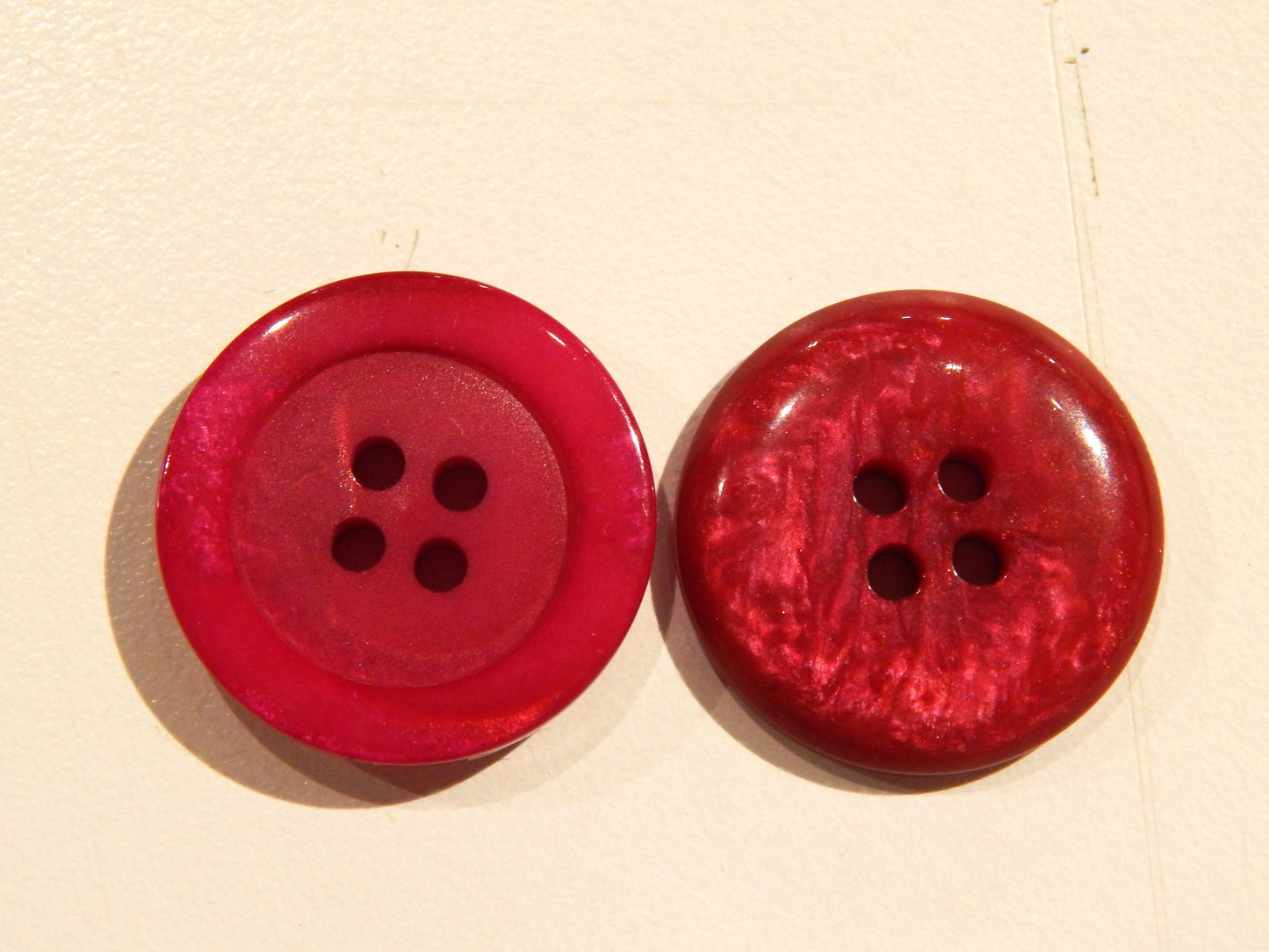 Italian Fuchsia Quartz Buttons