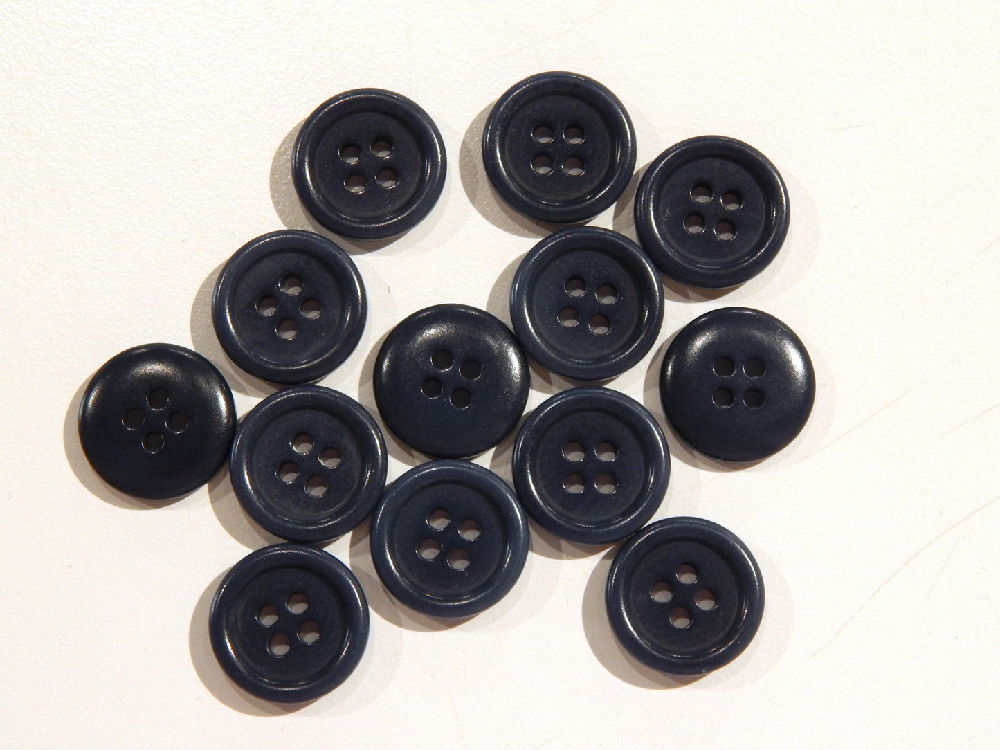 Dark Blue Corozo Buttons - Multiple Sizes