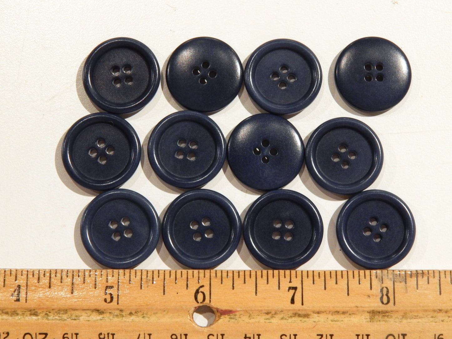 Dark Blue Corozo Buttons - Multiple Sizes
