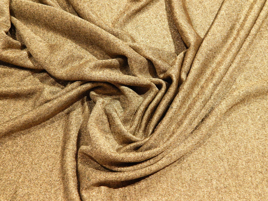 Grey Gold Metallic Knit