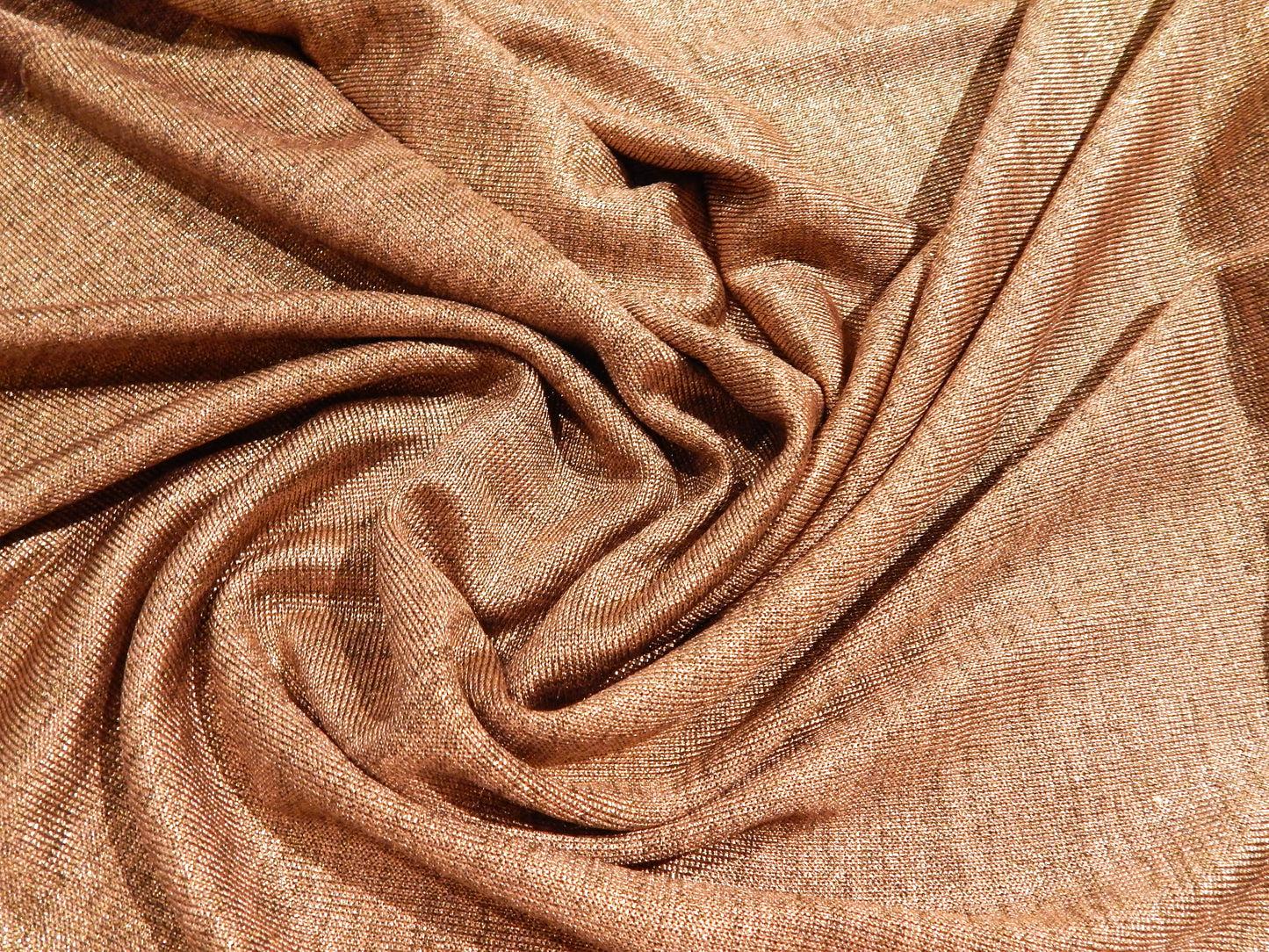 Rose Gold Metallic Knit