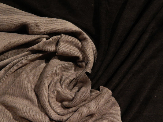 Black Super Soft Suede French Terry