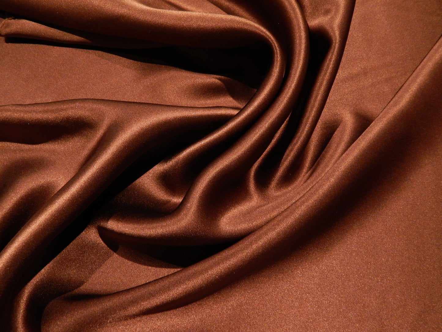 Brown Silk Charmeuse