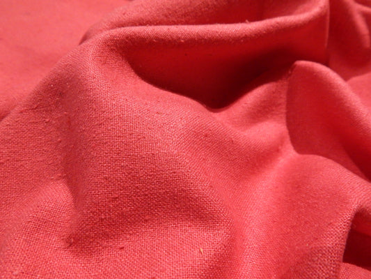 Pink Rustic Silk Noil