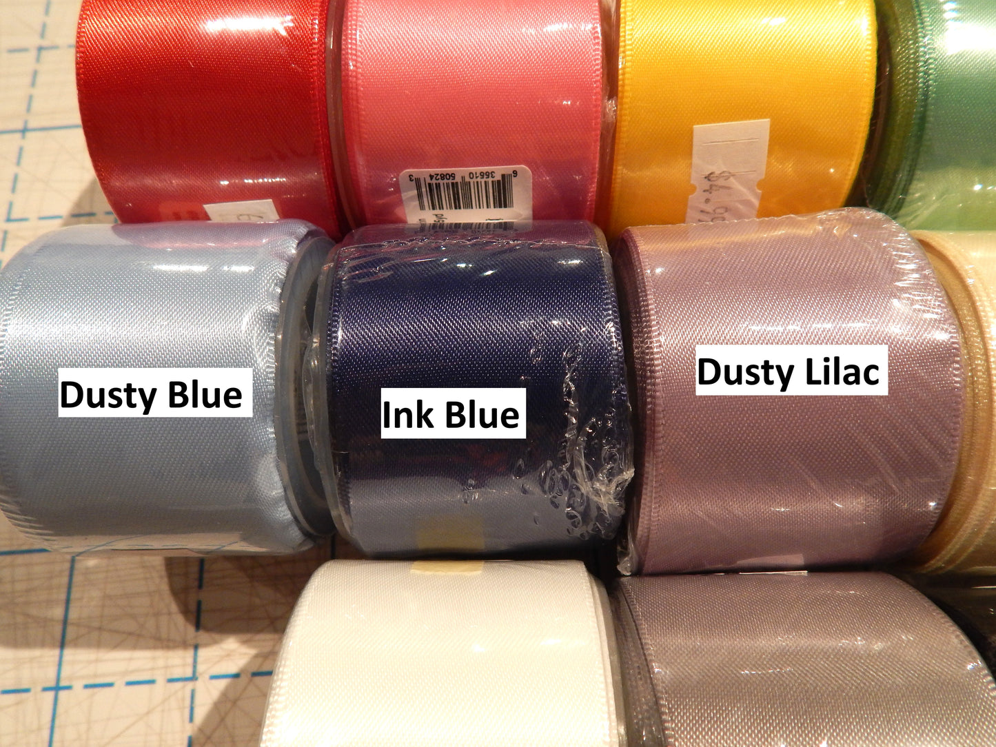 1.5" Double Faced Satin Ribbon - Multiple Colors