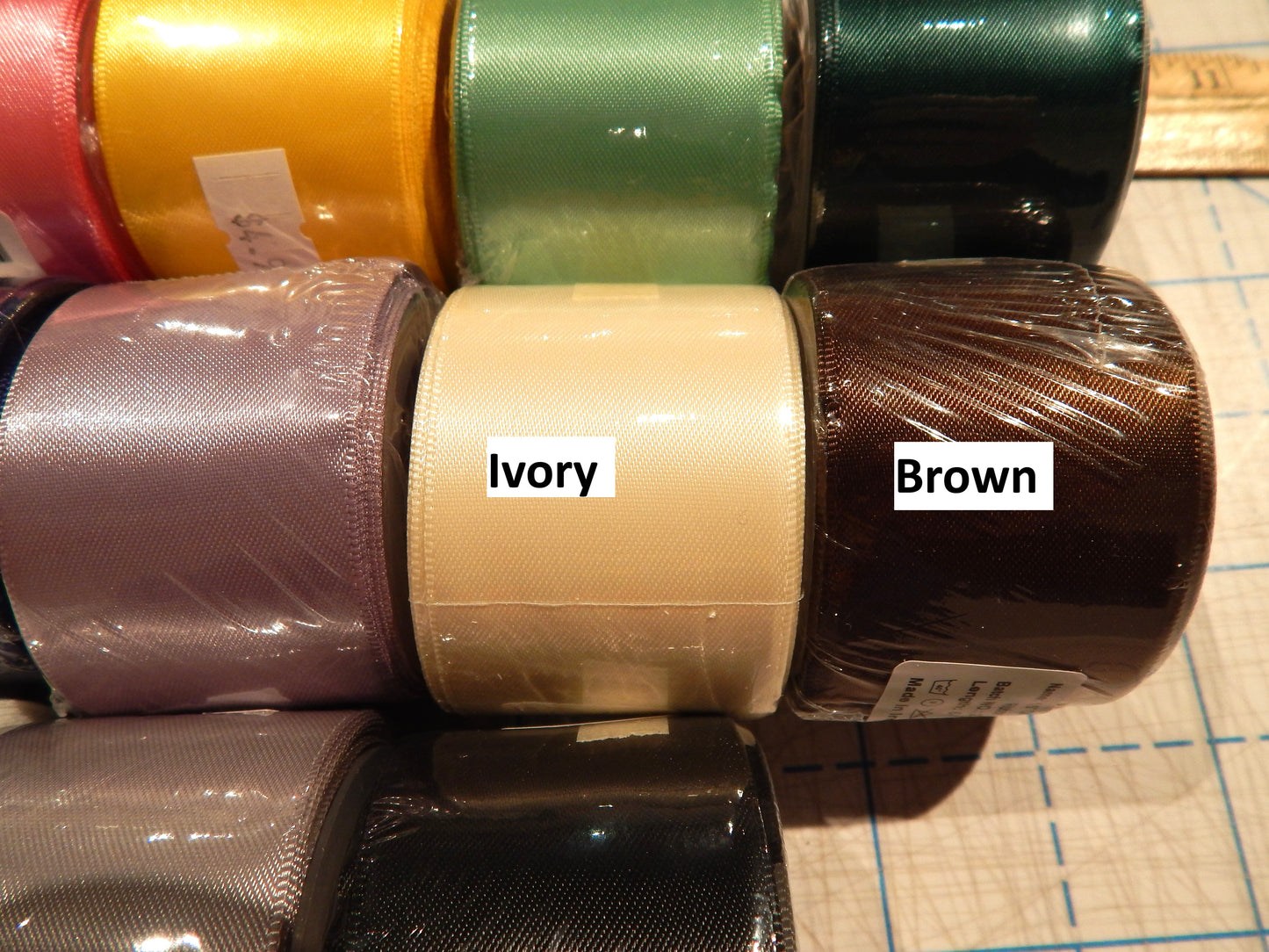1.5" Double Faced Satin Ribbon - Multiple Colors