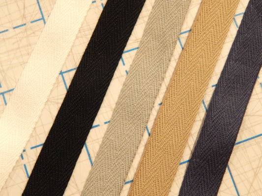 Cotton Twill Tape: Multiple Colors - 5/8" wide - By the Yard