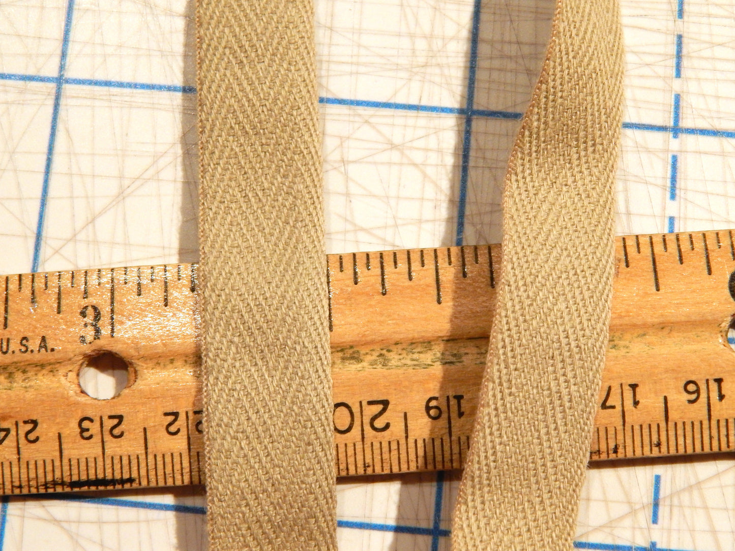 Cotton Twill Tape: Multiple Colors - 5/8" wide - By the Yard