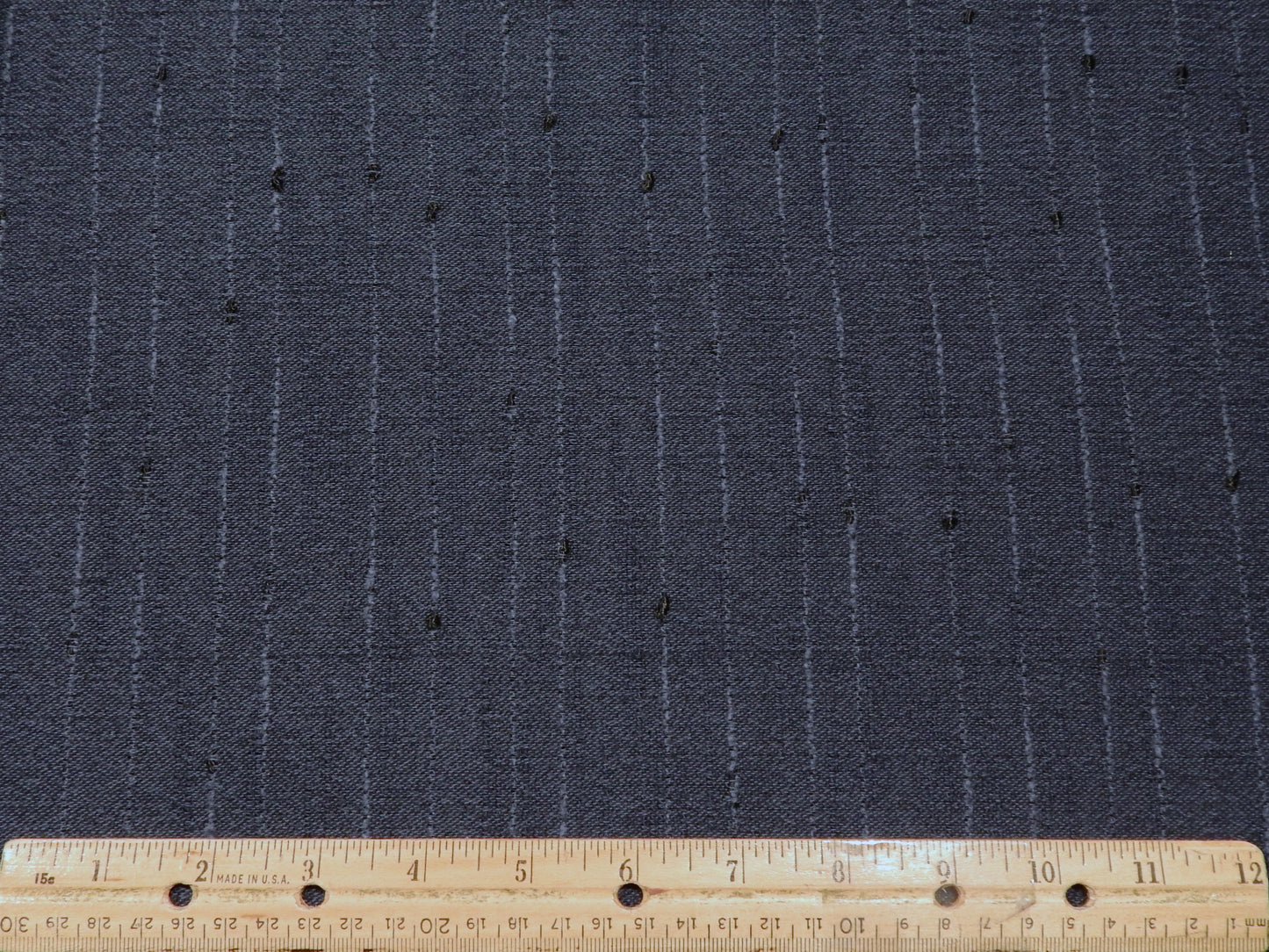 Soft Navy Woven Slub Rayon