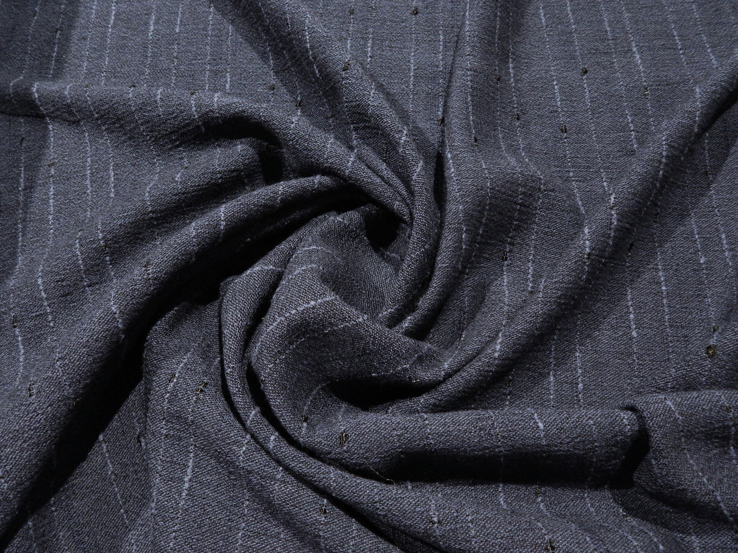 Soft Navy Woven Slub Rayon