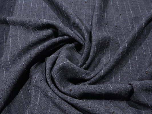 Soft Navy Woven Slub Rayon
