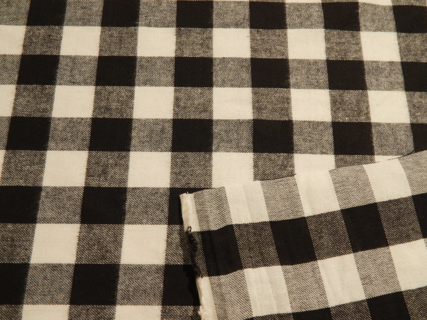 Black and White Plaid Flannel