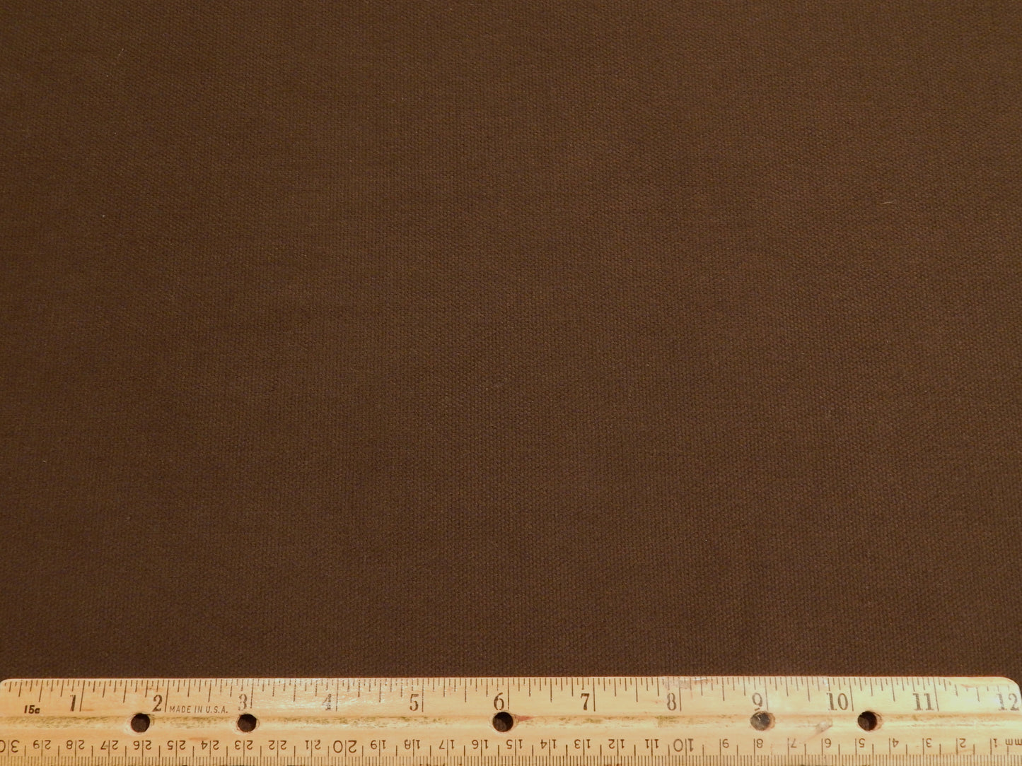 Brushed Dark Olive/Brown Cotton Canvas