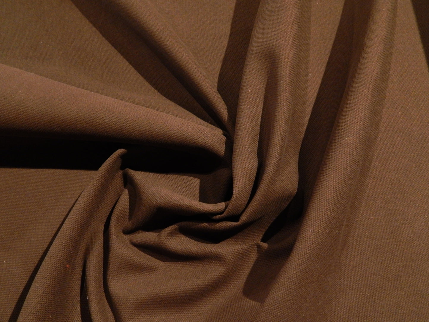 Brushed Dark Olive/Brown Cotton Canvas