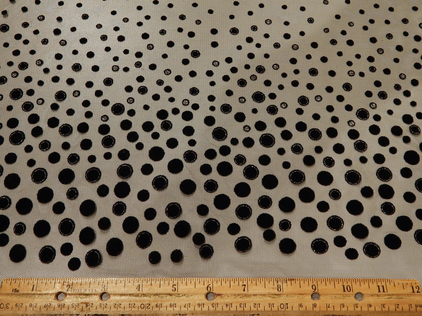 Random Sizes of Polka Dots on Tulle