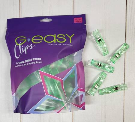 G-Easy Large Green Clips - 40ct