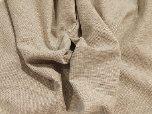 Medium Gray Speckled Linen Blend Fabric