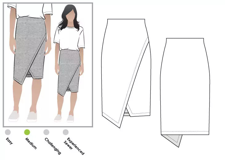 Halle Stretch Skirt Sizes 18-30 - Style Arc