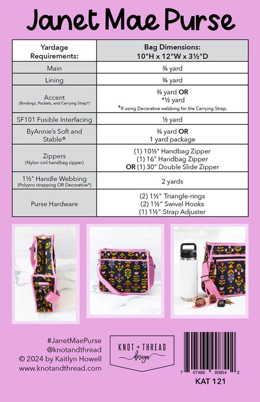 Janet Mae Purse Sewing Pattern