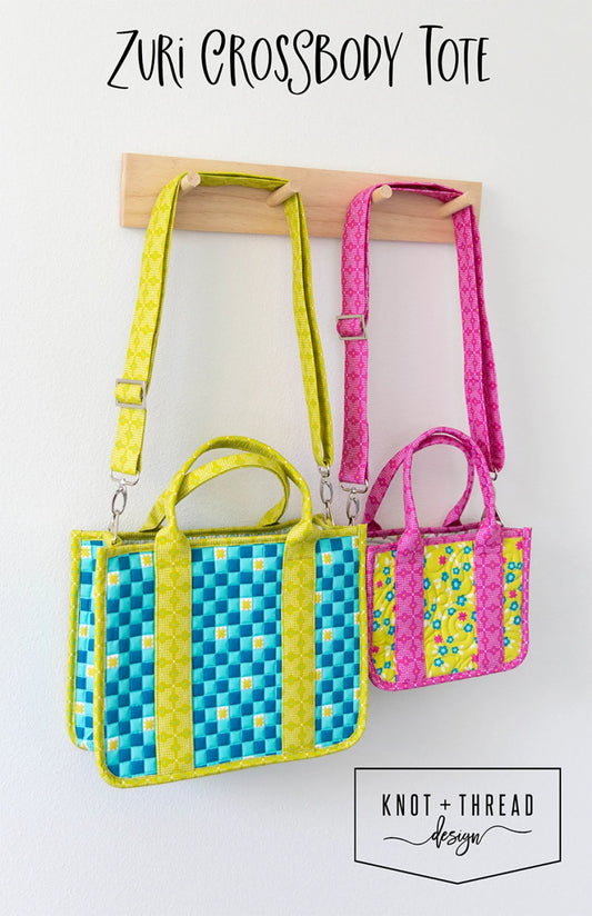 Zuri Crossbody Tote Bag Sewing Pattern