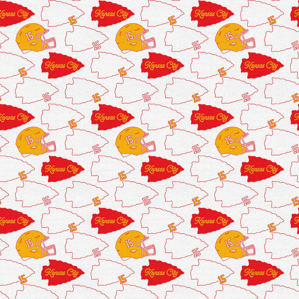 Kansas City Chiefs Arrowhead Fabric