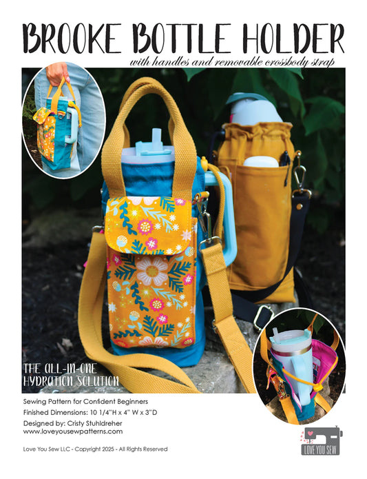 Brooke Bottle Holder Sewing Pattern