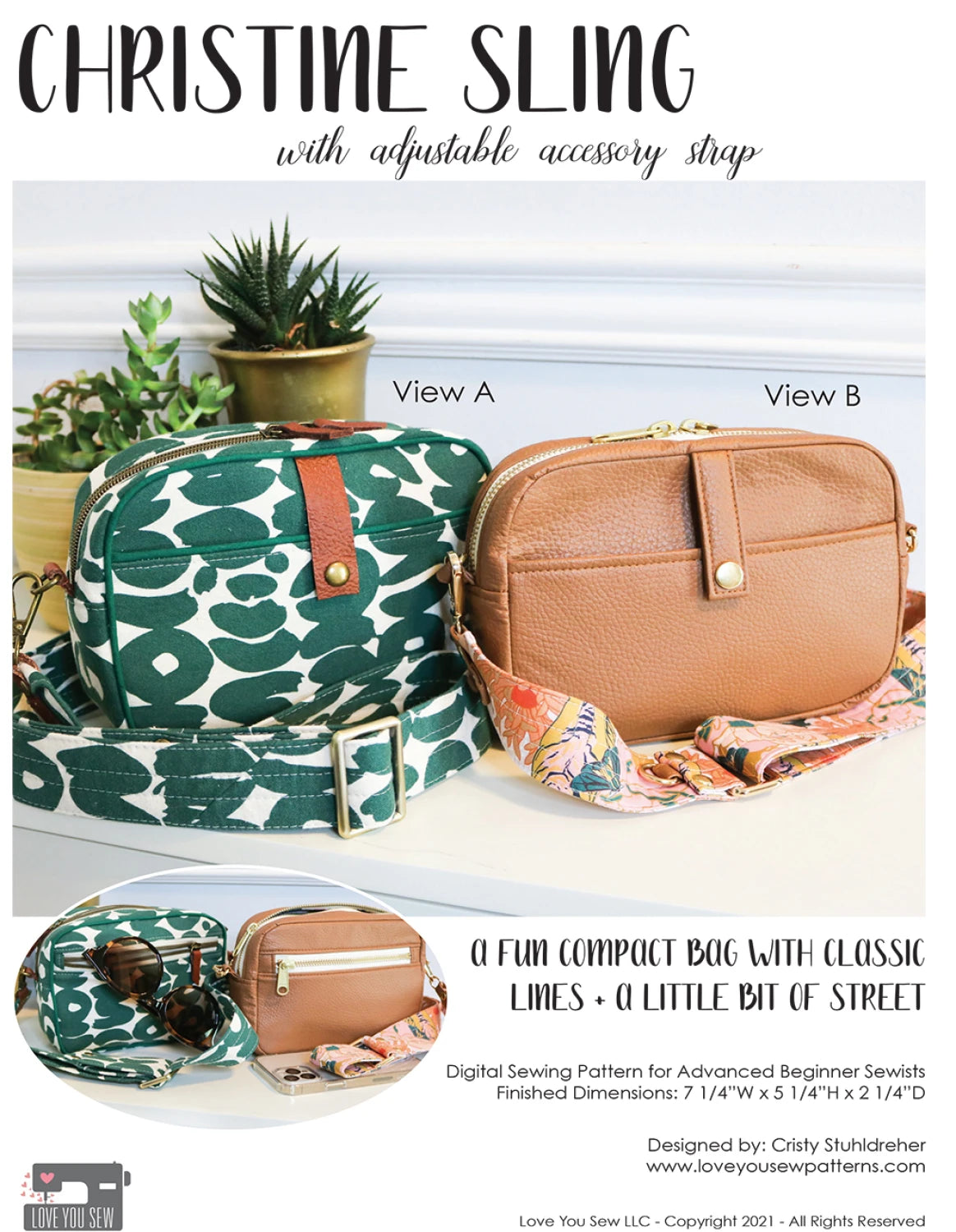 Christine Sling Bag Sewing Pattern