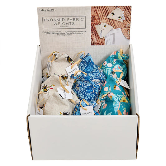 Cotton Fabric Weights - Bee, Bird, or Floral Woodblock