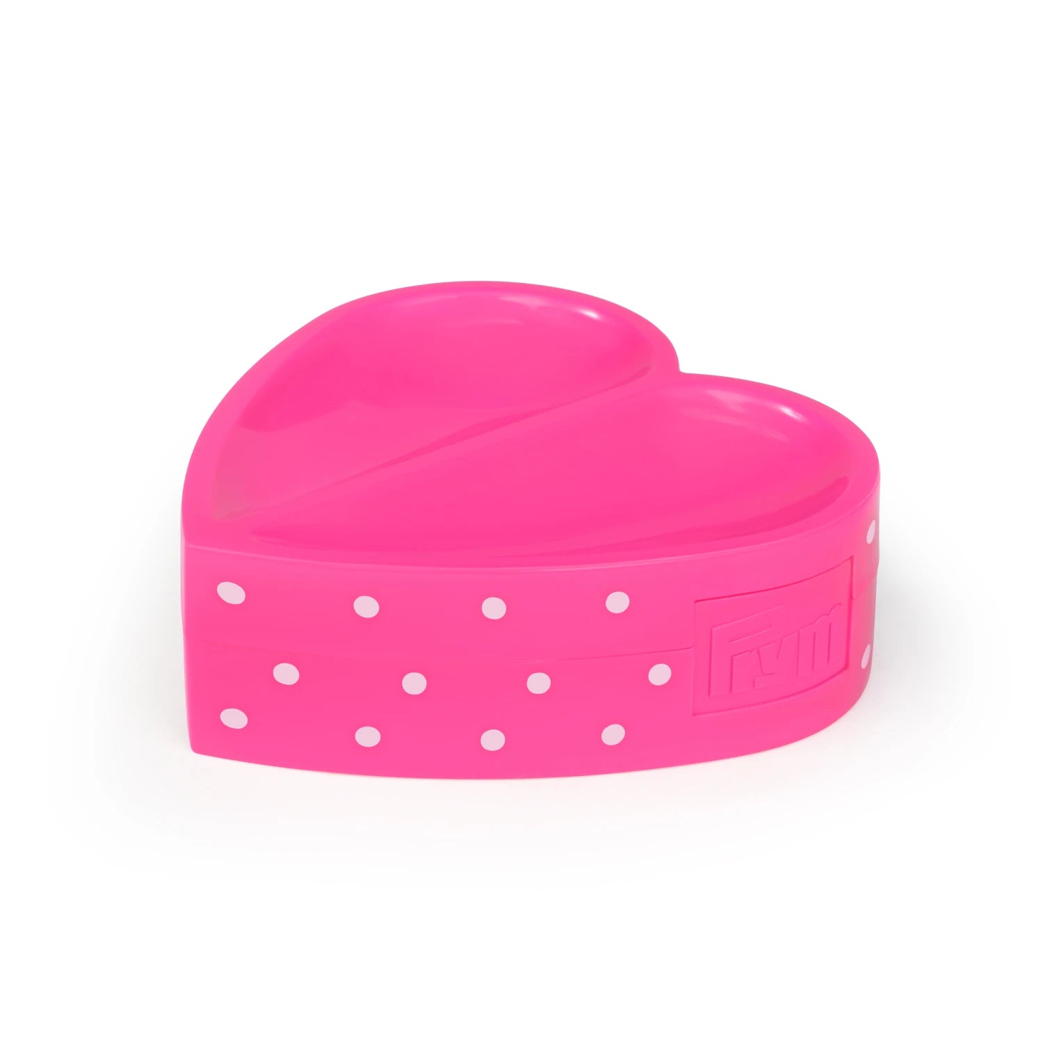 pink polka dot divided pin cushion for sewing notions