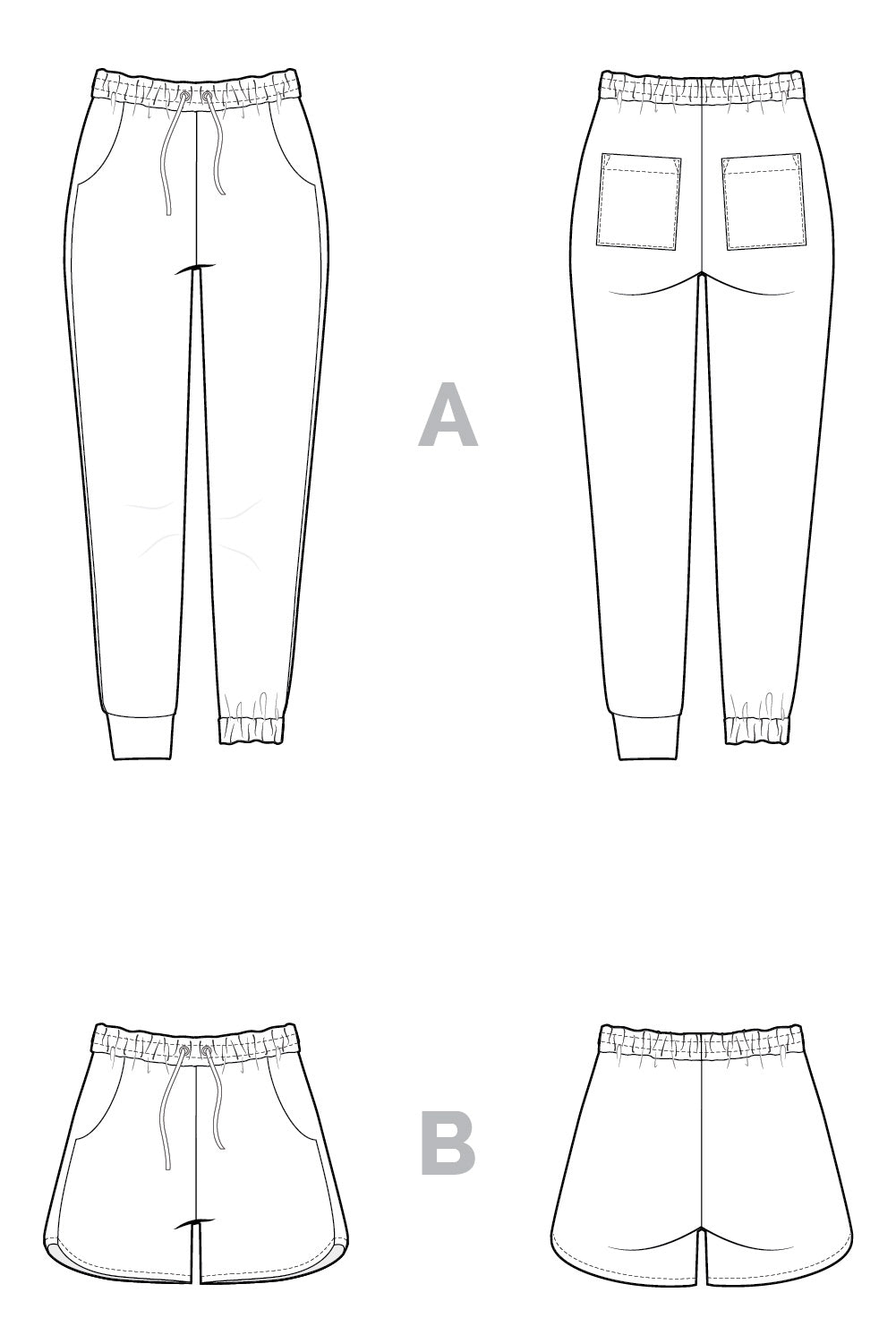 Plateau Joggers Sizes 0-20 - Closet Core Patterns