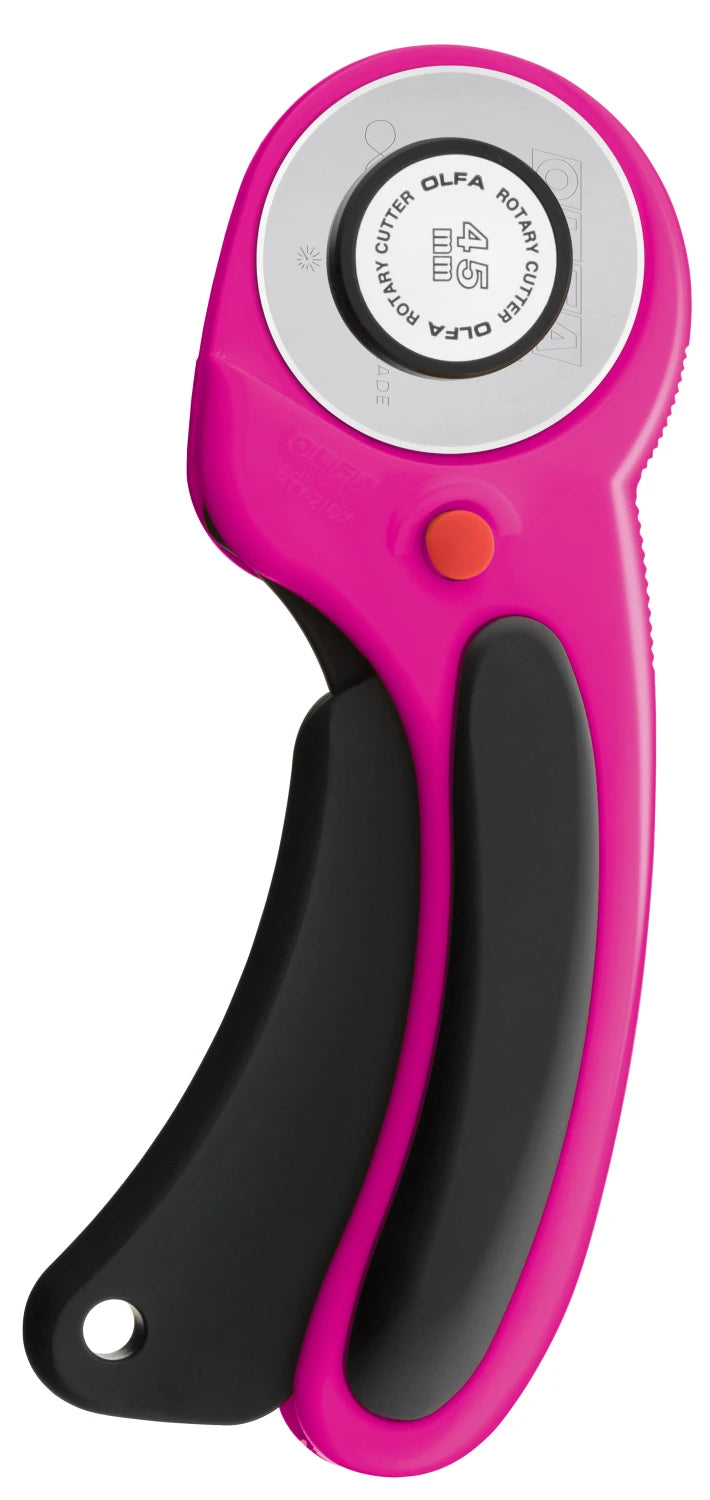 Olfa Deluxe Ergonomic Rotary Cutter Magenta - 45mm