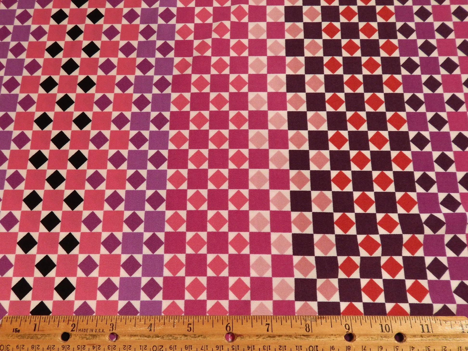 Checkered Spandex Fabric