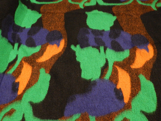 abstract patterned wool fabric