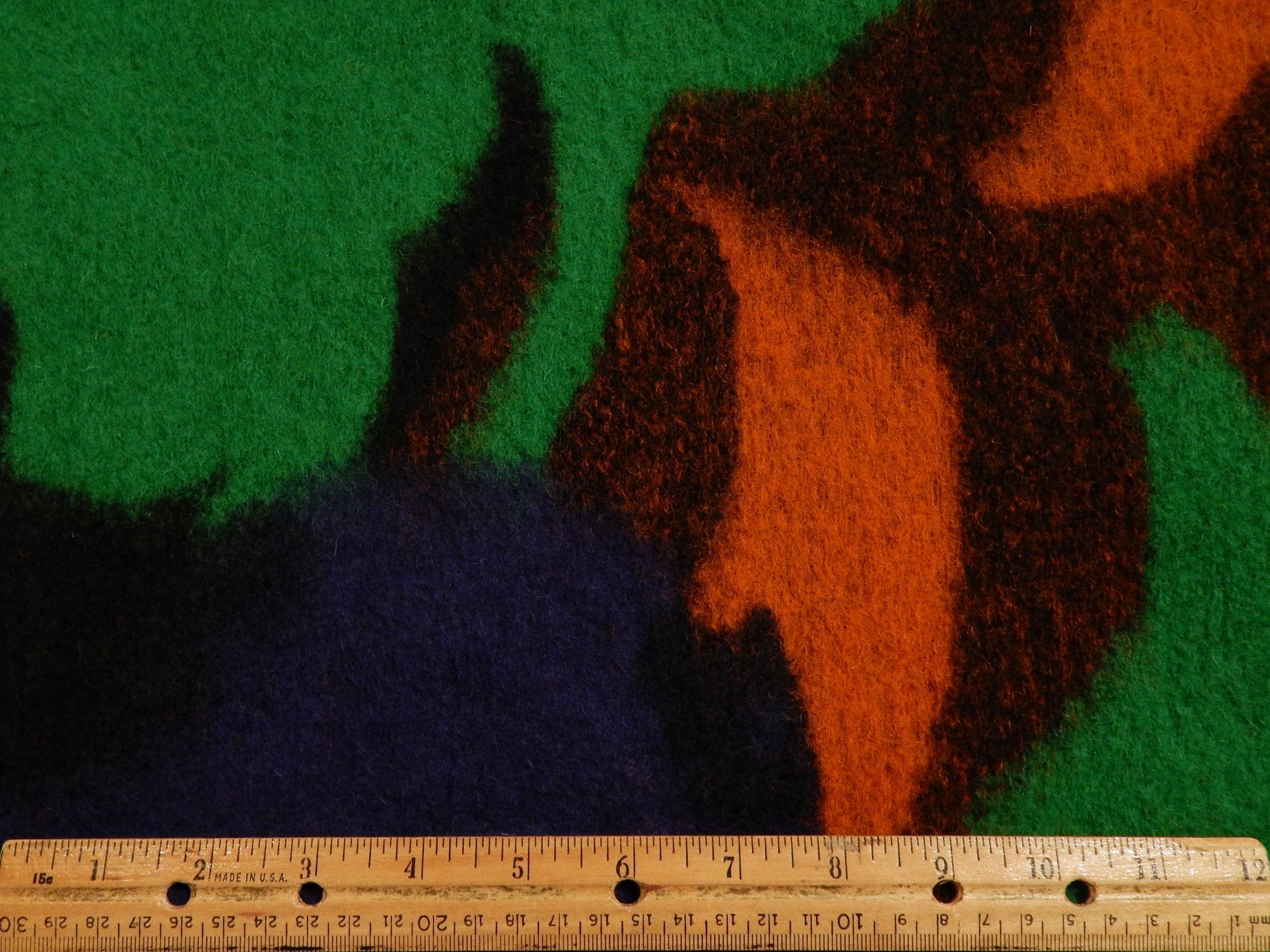 abstract felted wool fabric